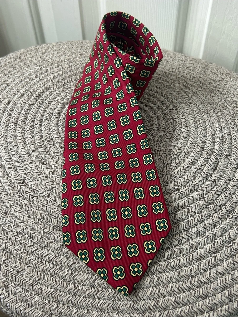 Vintage Polo Ralph Lauren Mens Silk Neck Tie Multi Geometric Medallion USA Made